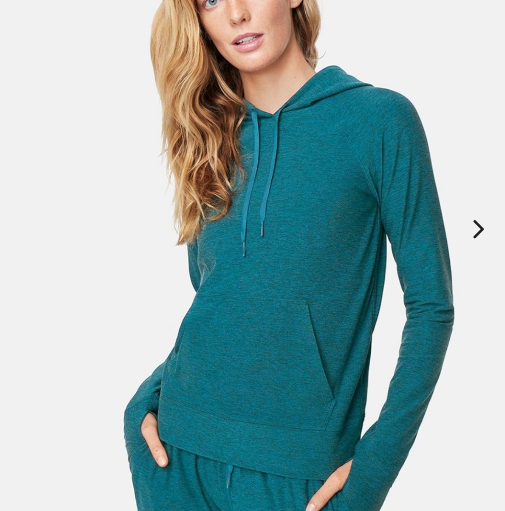 Outdoor voices cloudknit hoodie with pockets gulf